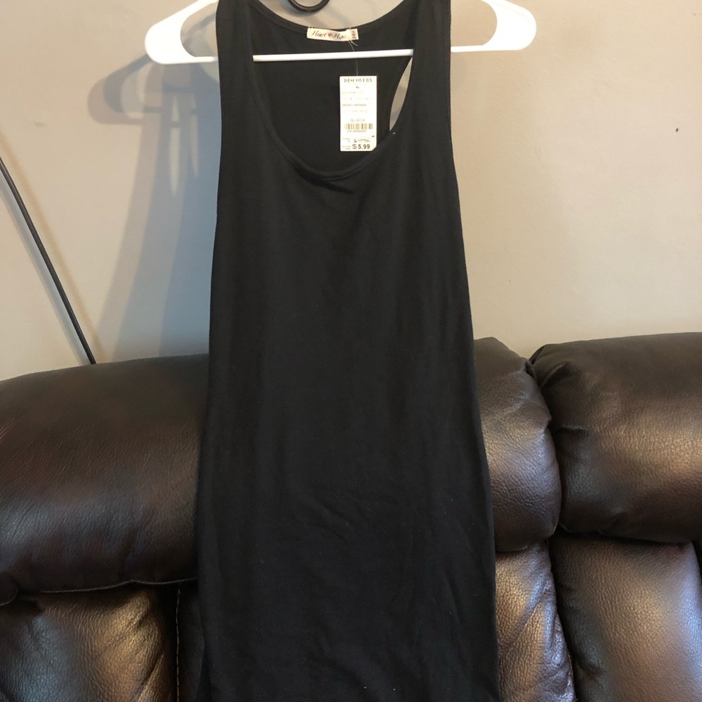 Solid tank dress
